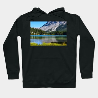 Elbow Lake in the Rockies. Hoodie